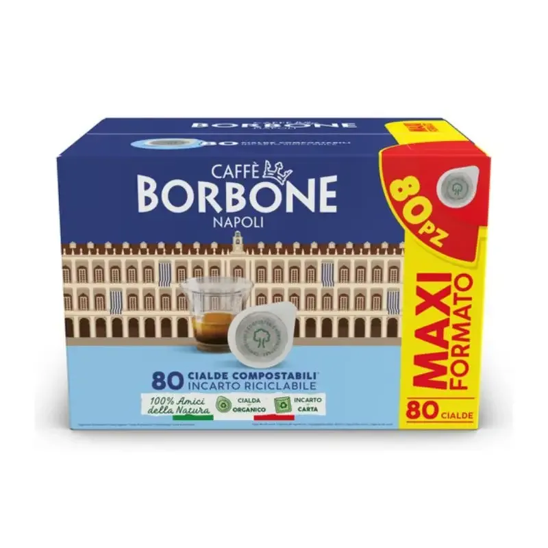 Caffè Borbone Miscela Decisa in cialde da 44mm compostabili, 80pz, compatibili con macchine con sistema Easy Serving Espresso Prezzo Conveniente