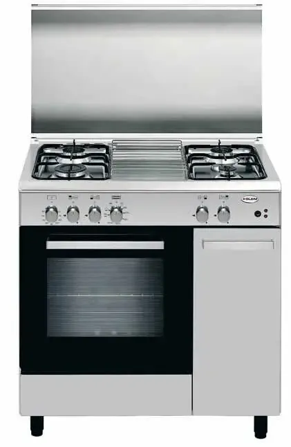 Professionale Glem Gas AS85MIF3 cucina Piano cottura Acciaio inossidabile A
