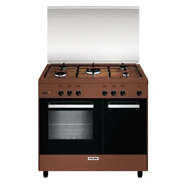 Glem Gas AR965GC cucina Elettrico/Gas Marrone A Di Tendenza