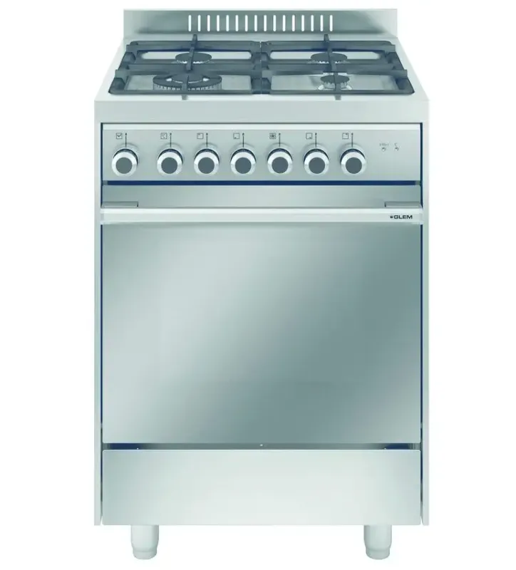 Glem Gas Matrix M664MI Cucina a Gas Acciaio inossidabile A Esclusivo