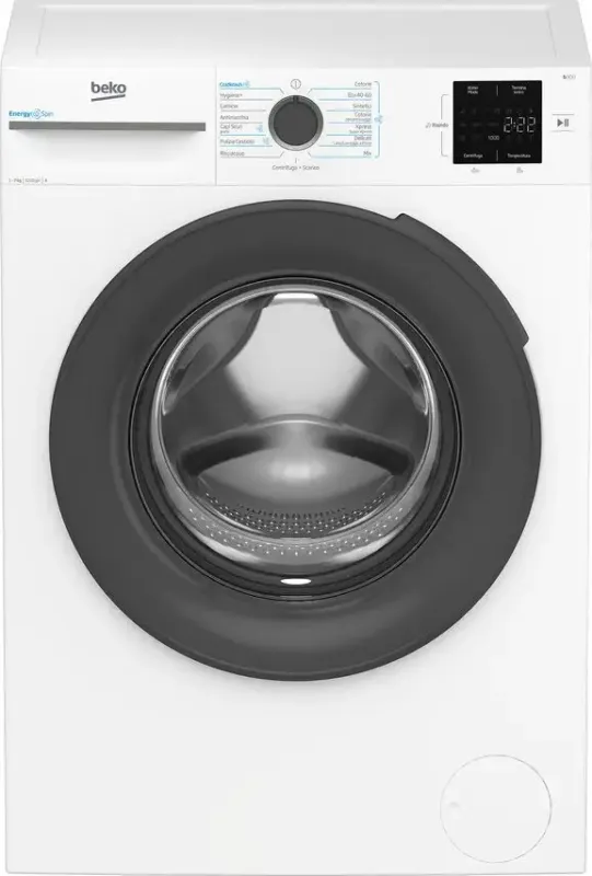 Ultima Occasione Beko BMWU3721A Lavatrice Slim A Libera Installazione 7 Kg, Energyspin, 1200 Giri, Vapore Igienizzante SteamCure™, AutoClean, Classe A, Bianco