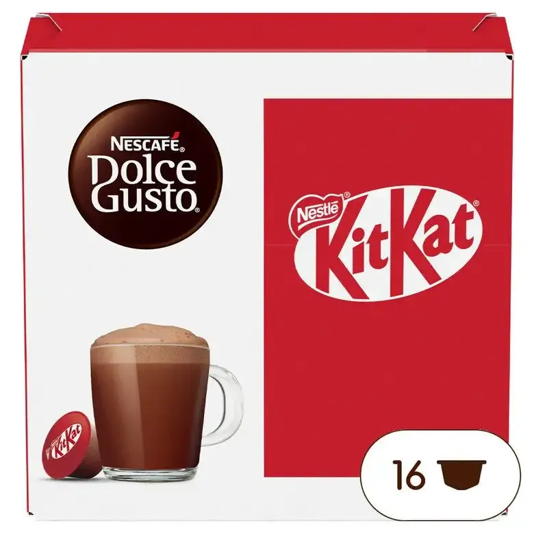 Nestle Dolce Gusto KitKat Capsule caffè Non tostati 16 pz Pagamento Sicuro