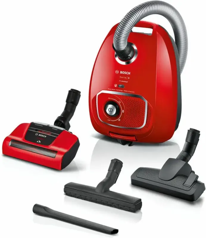 Bosch Zoo‘o ProAnimal BGLS4PET2 Serie 4 Aspirapolvere con sacco ProAnimal Rosso Soddisfatti O Rimborsati