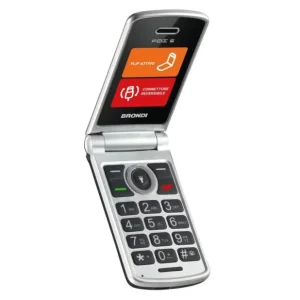 Brondi Fox S Cellulare GSM Dual SIM Nero con Tasti Grandi e Tasto SOS Non Perdere