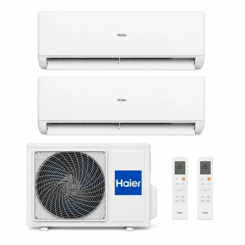 Haier Kit Condizionatore H2U14MAAOUT + 2 AS25SBBHRA-MW Wi-Fi integrato Inverter Offerta Speciale