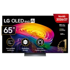 Promozione Esclusiva LG OLED evo AI 65‘‘ Serie C6 OLED65C65LA, 4K, Brightness Booster, Processore α11 Gen3, VRR 165Hz,G-Sync, SMART TV 2026