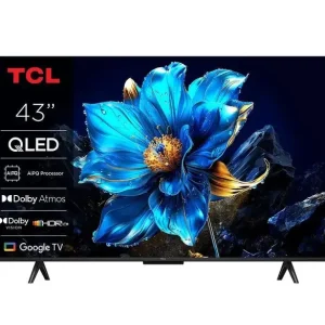 Prezzo Ridotto TCL T69C 43T69C 43" QLED, TV Direct LED, TV 4K HDR, Smart TV alimentata da Google TV (Dolby Vision & Atmos, Game Master, Motion Clarity, compatibile con Google Assistant e Alexa)