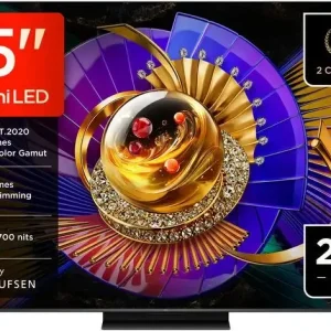 Offerta TCL C7L TV 55C7L SQD‑Mini LED da 55", 4K HDR, 2700 nit, 800 zone di dimming, Google TV, 144Hz, Dolby Vision & Atmos, Audio Bang & Olufsen