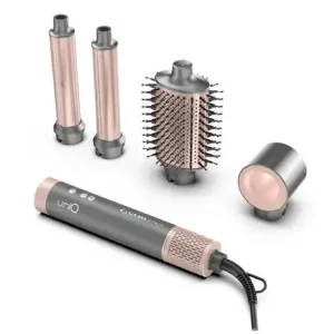 Economico GA.MA Multistyler Uniq Flow con 4 accessori intercambiabili. Asciugacapelli, spazzola ovale e 2 coanda arricciacapelli . Motore digitale brushless Potenza 1550W. Velocità Motore 110.000 RPM. Silenzioso 70 dB. Filtro removibile . 3 velocità, 3 temperatu
