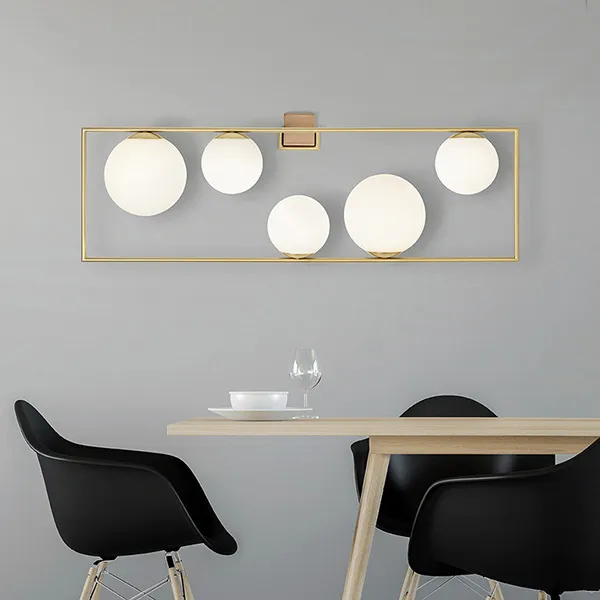 Buble applique minimal 5 luci Nuova Collezione