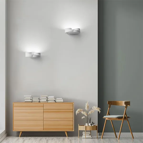 Demetra lampada da parete in gesso 2 luci Promo Stagionale