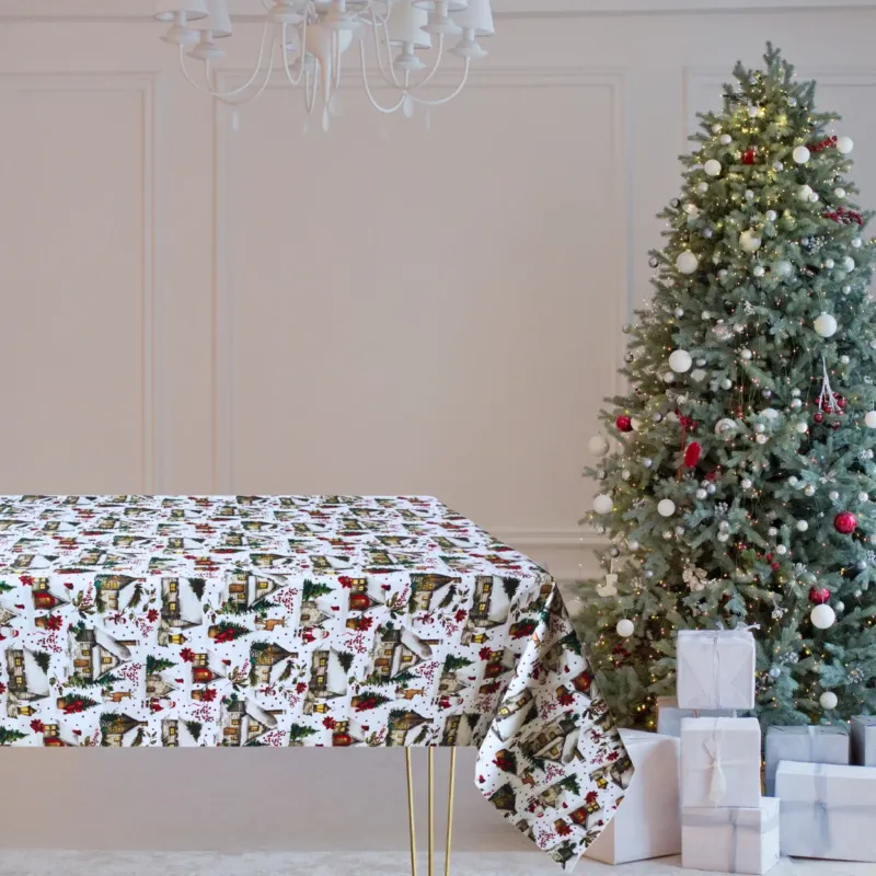 Direttamente Dal Produttore Tovaglia Natale FORESTA BIANCA varie misure - Magilù