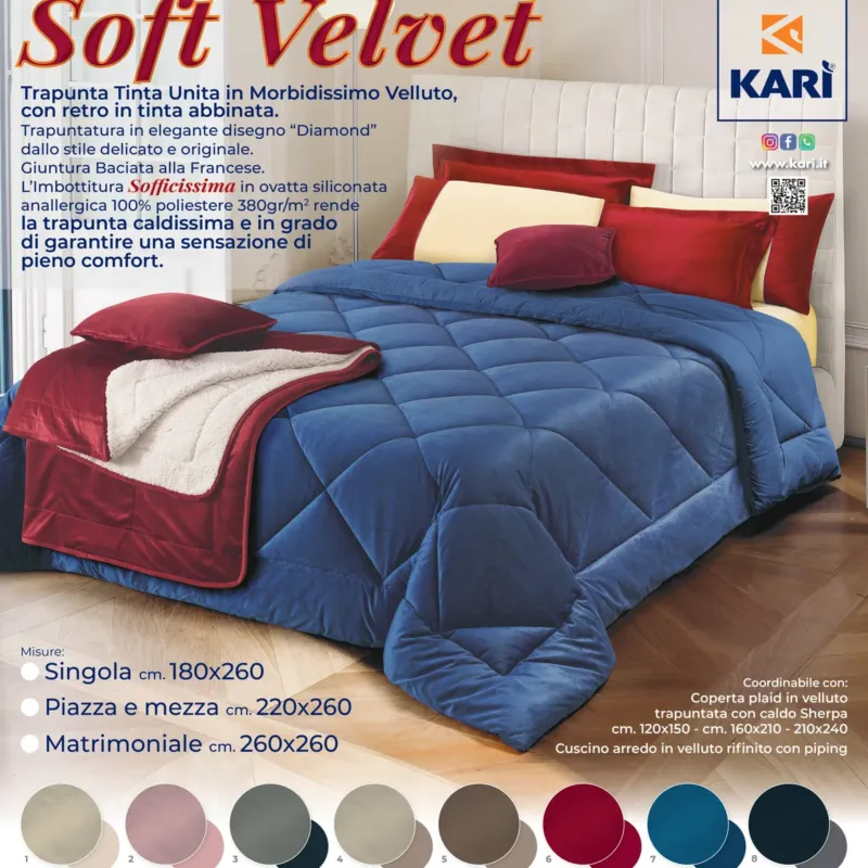 Ultime Pezzi Trapunta Soft Velvet in velluto by karì