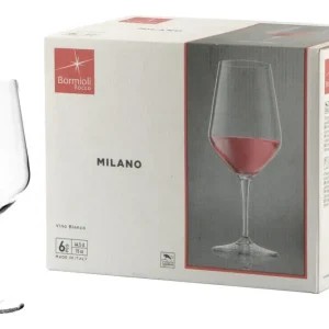 Set 6 Bicchieri Temperati per vino MILANO 44cl - Bormioli Quantità Limitata