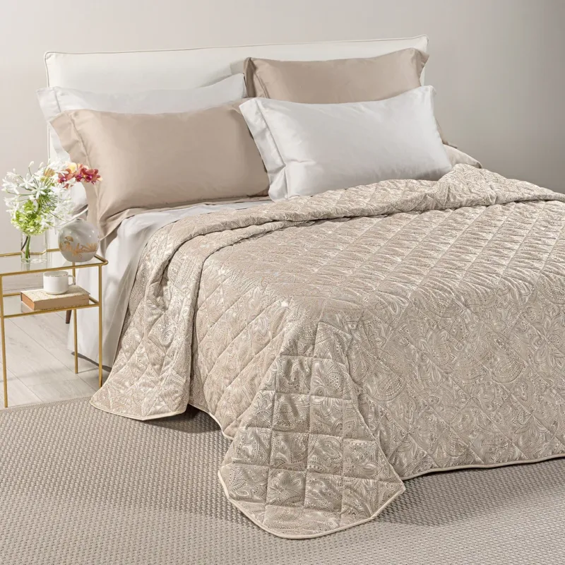 Scelto Dai Clienti Trapuntin In Raso Jacquard DORATA Matrimoniale by Caleffi