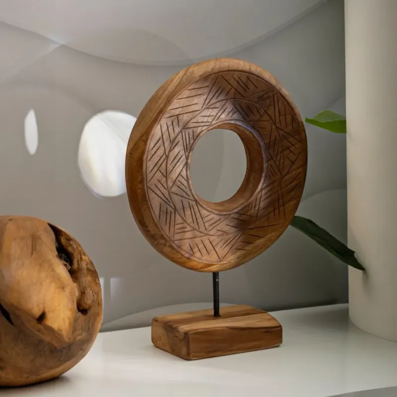 SCULTURA DORAT CM 28X10X38 IN TEAK RICICLATO (PEZZI UNICI - NON RIP. IN SERIE) - FERRETTI Nuovo Arrivo