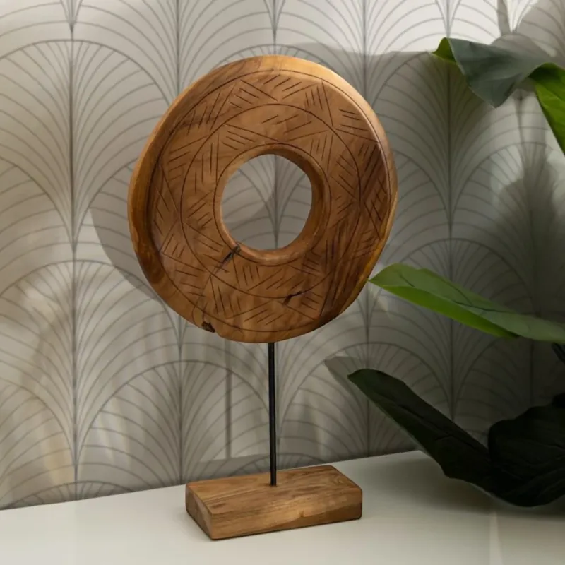 Acquista Ora SCULTURA DORAT CM 35X10X58 IN TEAK RICICLATO (PEZZI UNICI - NON RIP. IN SERIE) - FERRETTI