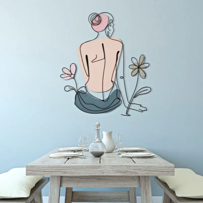 Consegna Rapida PANNELLO DA MURO LADY W/FLOWER - FERRETTI