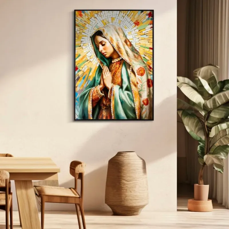 Bestseller DIPINTO SU TELA LACCATO MADONNA -A- C/CORNICE - FERRETTI