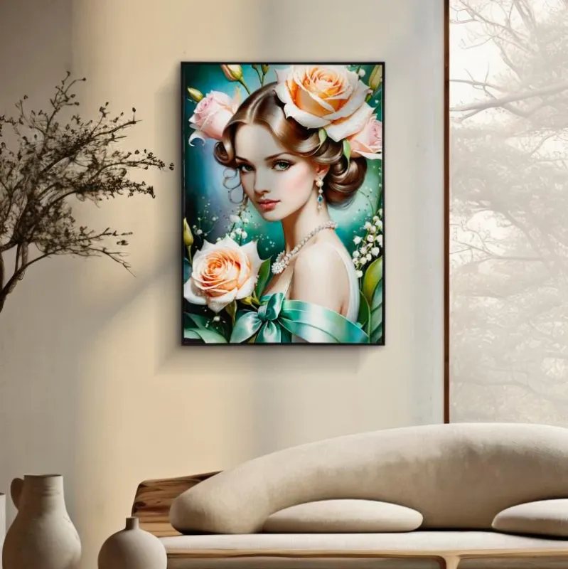 Promozione Esclusiva DIPINTO SU TELA LACCATO FANTASY C/CORNICE -B- FERRETTI