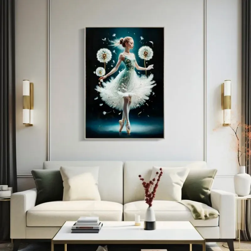 DIPINTO SU TELA LACCATO DANCING C/CORNICE -A- FERRETTI Scelto Dai Clienti