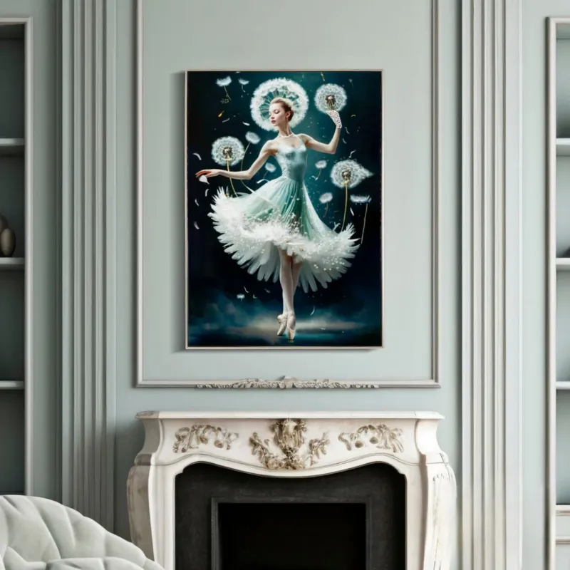 Affare DIPINTO SU TELA LACCATO DANCING C/CORNICE -B- FERRETTI
