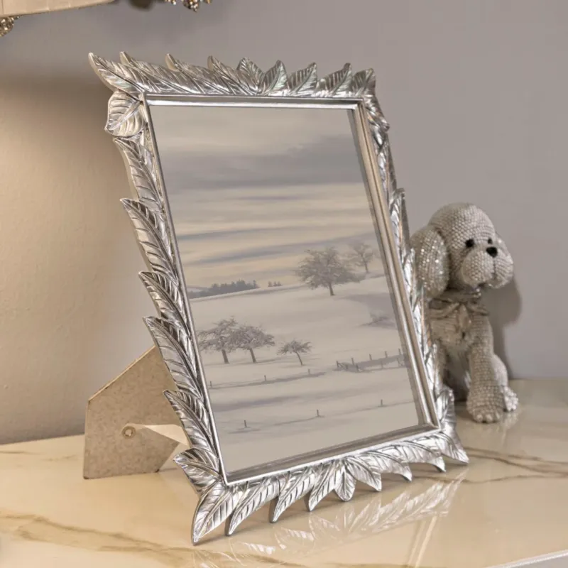 Soddisfatti O Rimborsati CORNICE LEAVY SILVER CM 27X2X32,3 - FERRETTI