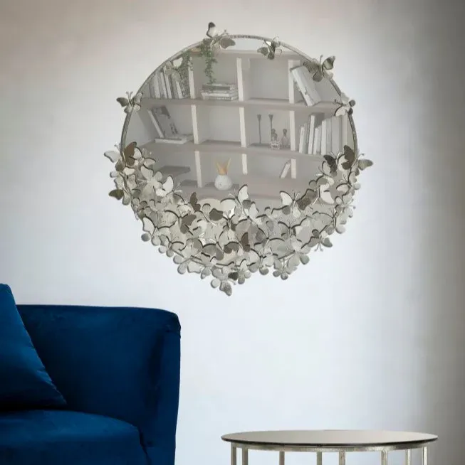 SPECCHIO FARFALLE ROUND SILVER - FERRETTI Prezzo Basso
