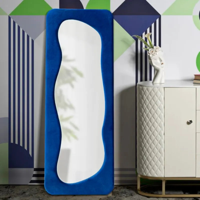 Esclusivo SPECCHIO DA MURO THEODOR BLU - FERRETTI