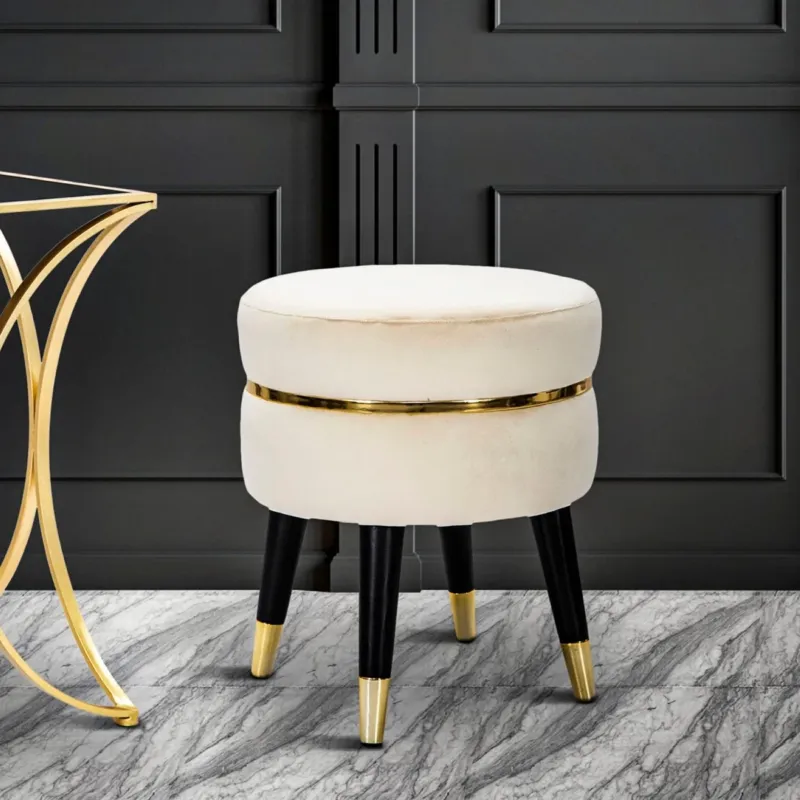 SGABELLO PARIS CREMA/GOLD - FERRETTI Promozione