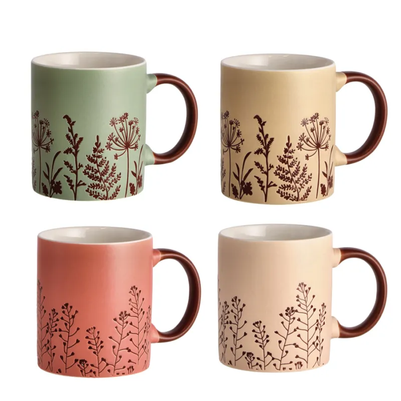 Prezzo Ridotto Mug in porcellana con decoro “Fiorellini” assortita – ⌀ 8 x h 10 cm