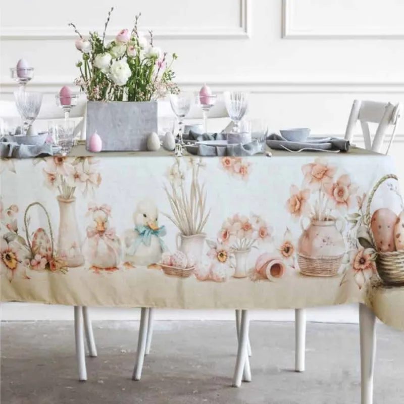 Esclusivo CASA ANVERSA Tovaglia “Shabby Paperelle” – 150 x 220 cm