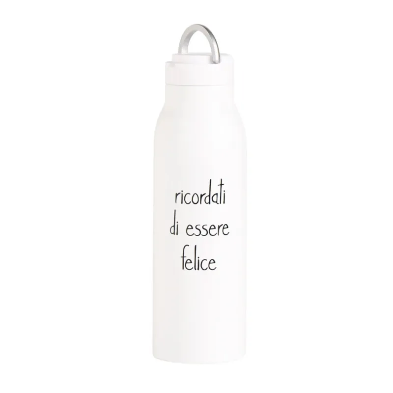 SIMPLE DAY Borraccia termica “Ricordati di essere felice” – 0,5 l Solo Oggi