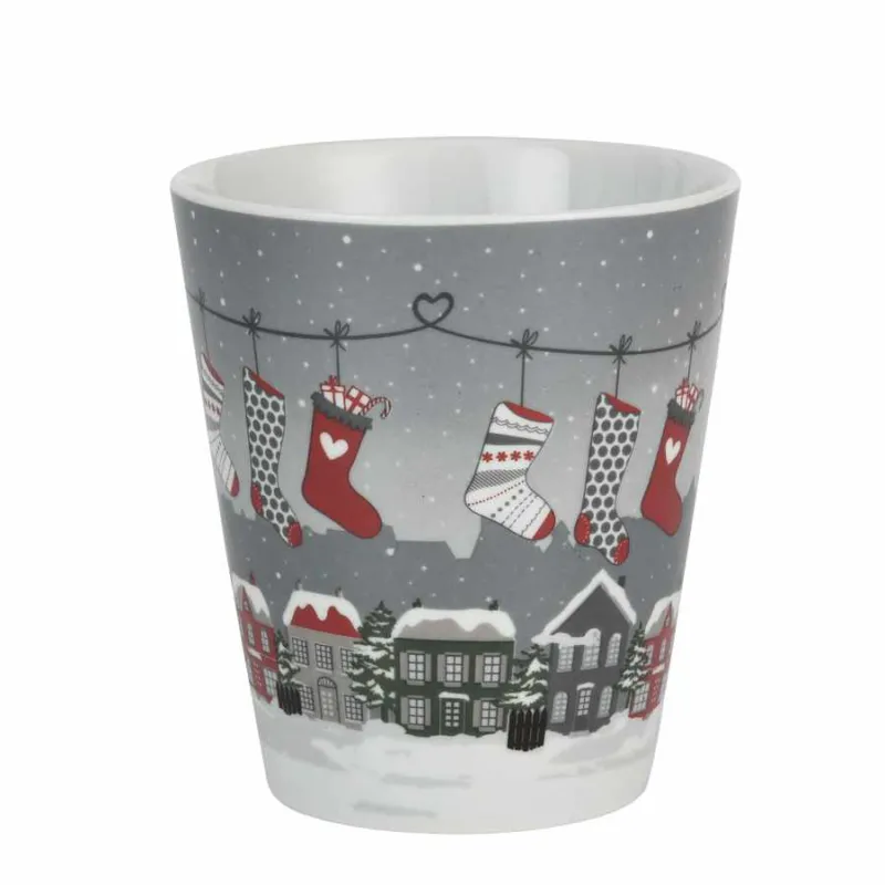 Ultima Occasione KRASILNIKOFF Mug in porcellana “Stockings in city” – 330 ml