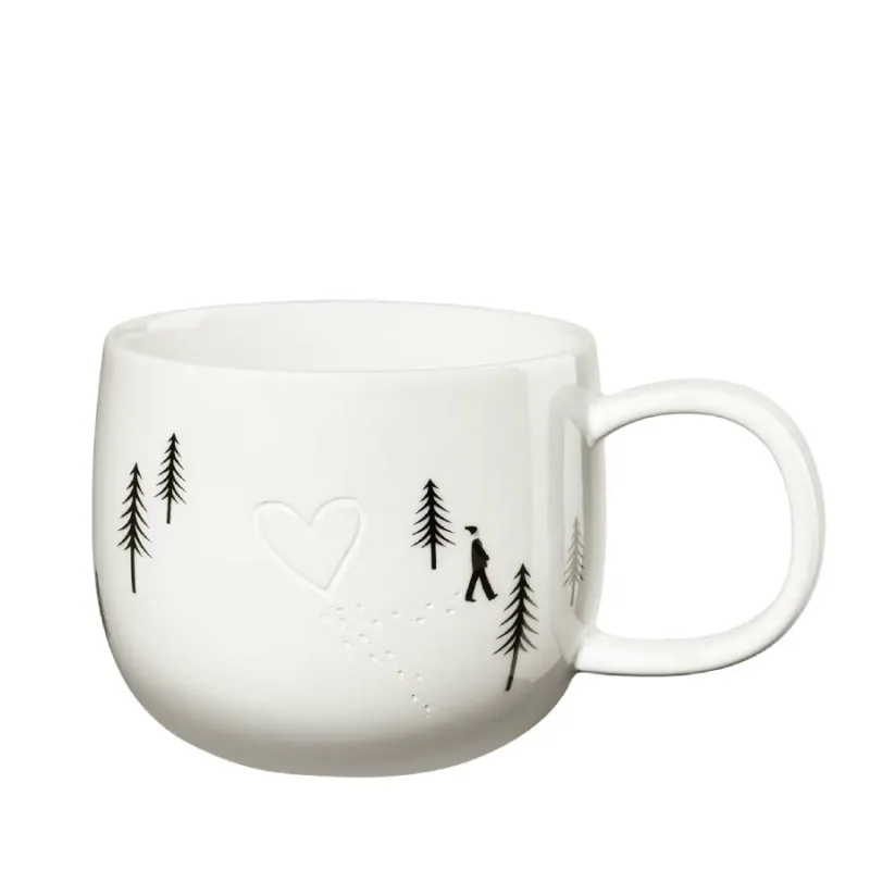 Compra Adesso Tazza in porcellana “Joy heart in the snow” – 0,4 lt
