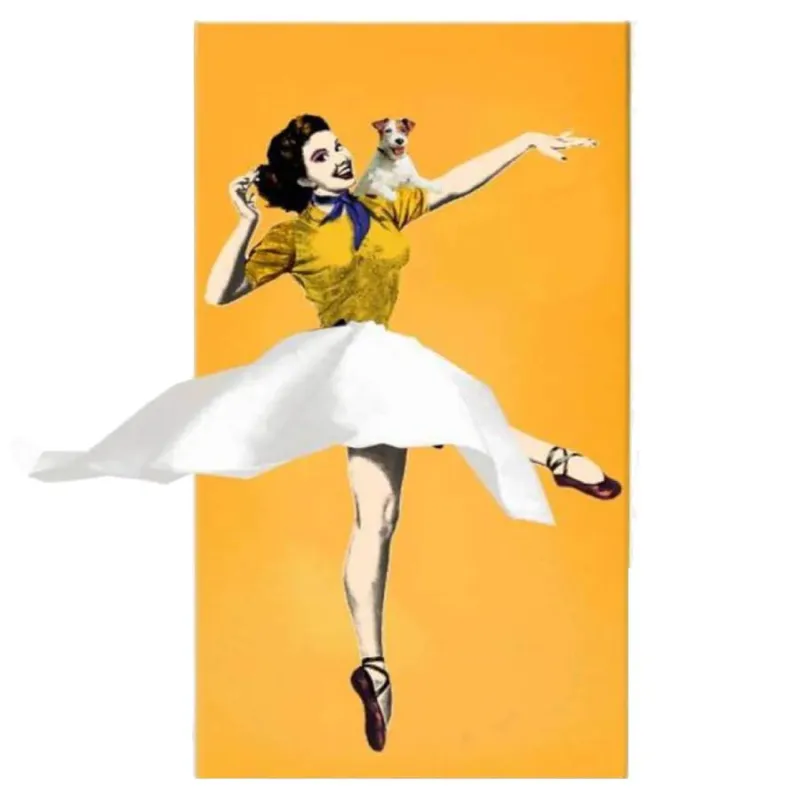 Spedizione Espresso Porta fazzoletti in abs “Tissue Up Girl Yellow” – 25,5 x 13 x h 8,5 cm