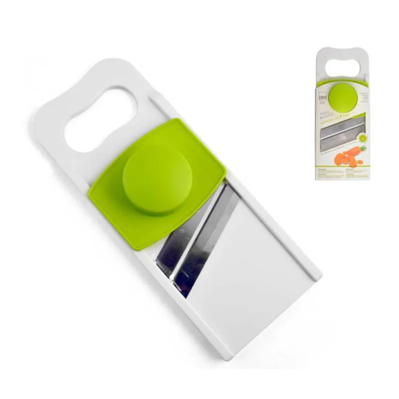 Sconto H&H Affettatore 2 lame bianco/verde – 31 x 13 x h 5 cm