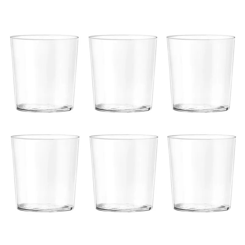 H&H Set 6 bicchieri trasparenti acqua “Starck” in vetro – 35 cl cad. Professionale