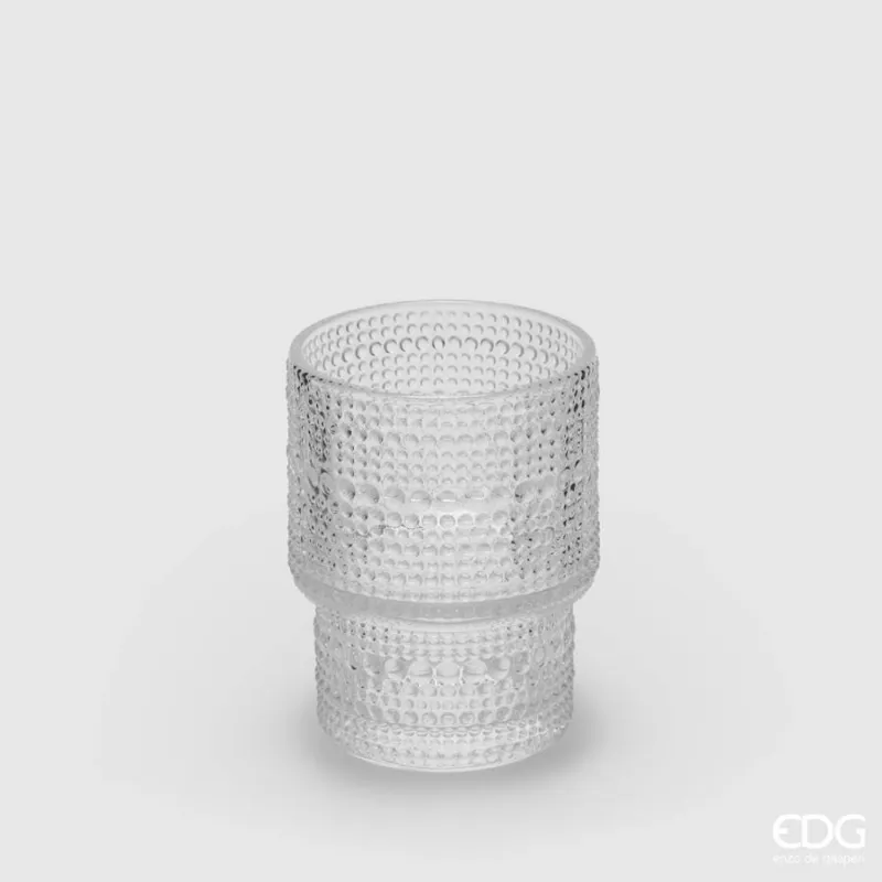 EDG Bicchiere in vetro a semisfere “Tumbler” trasparente – ø 6,8 x h 9 cm Consegna Rapida