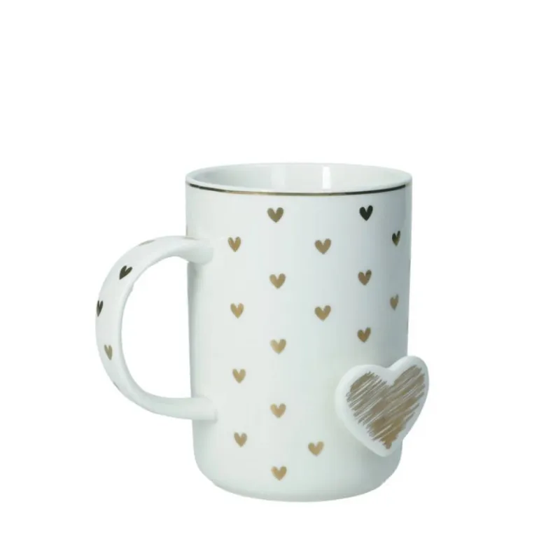 Scelto Dai Clienti BRANDANI Mug New Bone China “Amore mio cuori” – ⌀ 8 x h 11 cm