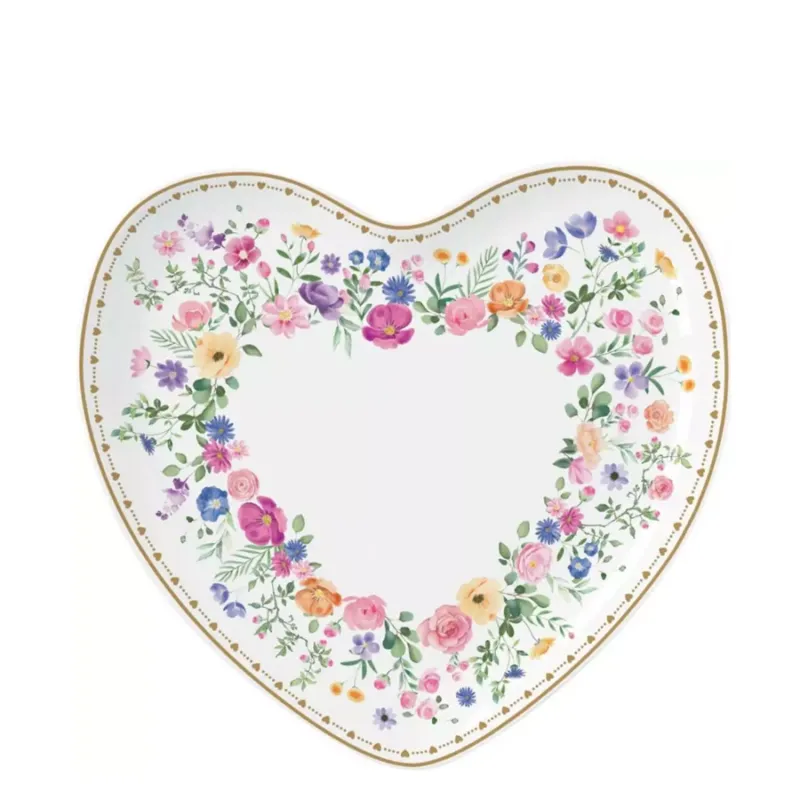 Offerta Lampo EASY LIFE Piatto a cuore in porcellana “Mon Amour” – 20 x h 19 cm
